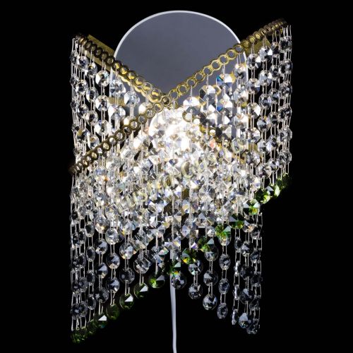 Бра Космея №1 зеленая под бронзу в Подольске Гусь Хрустальный