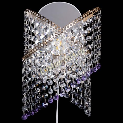 Бра Космея №1 фиолетовая в Подольске Гусь Хрустальный