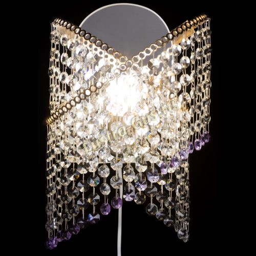 Бра Космея №1 фиолетовая в Подольске Гусь Хрустальный