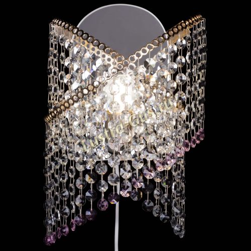 Бра Космея №1 розовая в Подольске Гусь Хрустальный