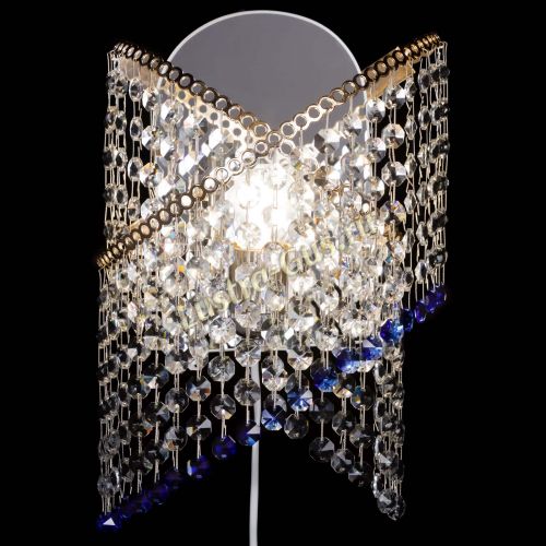 Бра Космея №1 синяя в Подольске Гусь Хрустальный