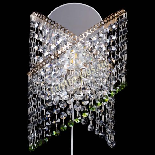 Бра Космея №1 зеленая в Подольске Гусь Хрустальный