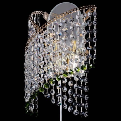 Бра Космея №1 зеленая в Подольске Гусь Хрустальный