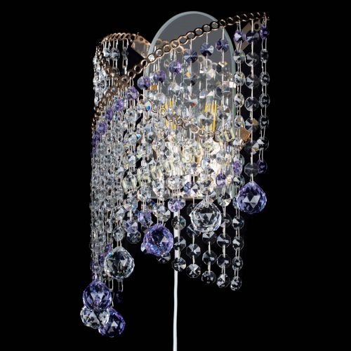 Бра Космея №3 фиолетовая в Подольске Гусь Хрустальный