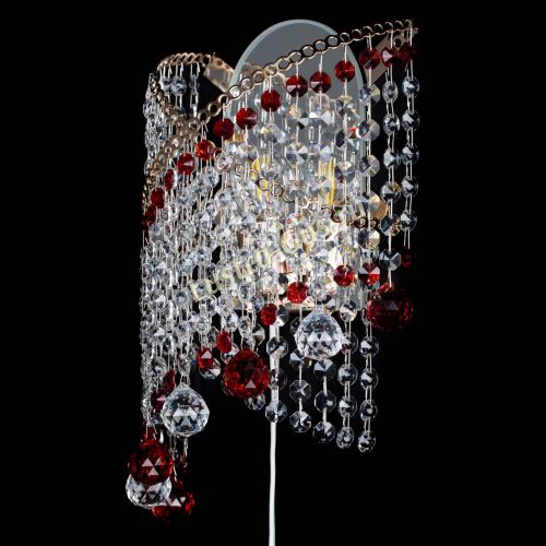 Бра Космея №3 красная в Подольске Гусь Хрустальный