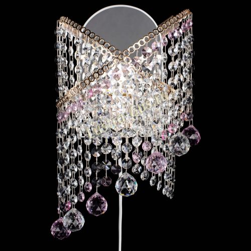 Бра Космея №3 розовая в Подольске Гусь Хрустальный