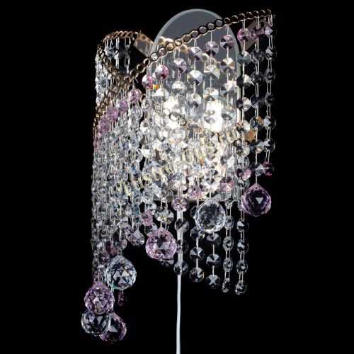 Бра Космея №3 розовая в Подольске Гусь Хрустальный