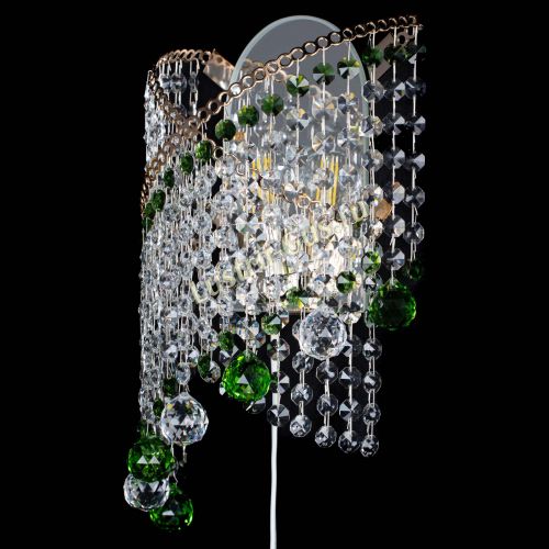 Бра Космея №3 зеленая в Подольске Гусь Хрустальный