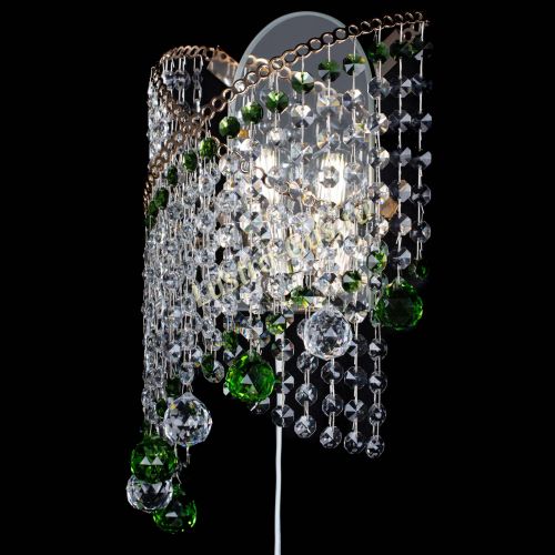 Бра Космея №3 зеленая в Подольске Гусь Хрустальный