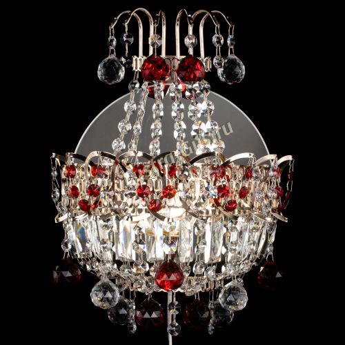 Бра Ника шар красная в Подольске Гусь Хрустальный