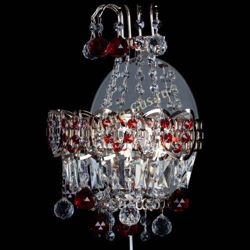 Бра Ника шар красная в Подольске Гусь Хрустальный