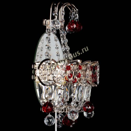 Бра Ника шар красная в Подольске Гусь Хрустальный