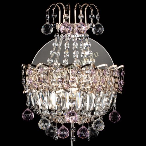 Бра Ника шар розовая в Подольске Гусь Хрустальный