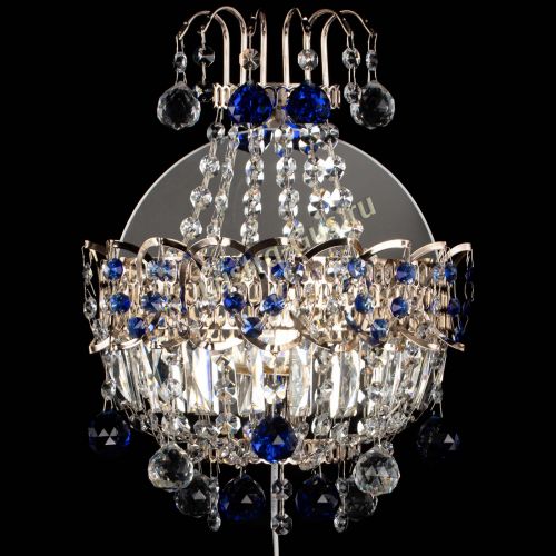 Бра Ника шар синяя в Подольске Гусь Хрустальный