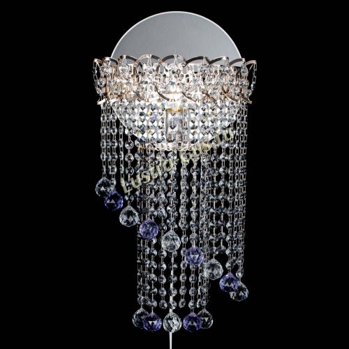 Бра Омега №1 фиолетовая в Подольске Гусь Хрустальный