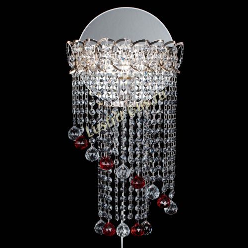 Бра Омега №1 красная в Подольске Гусь Хрустальный