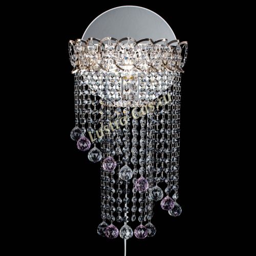 Бра Омега №1 розовая в Подольске Гусь Хрустальный