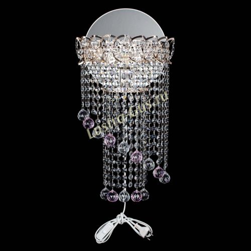 Бра Омега №1 розовая в Подольске Гусь Хрустальный