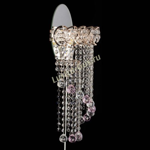 Бра Омега №1 розовая в Подольске Гусь Хрустальный