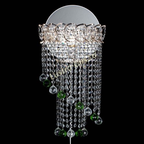 Бра Омега №1 зеленая в Подольске Гусь Хрустальный