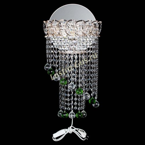 Бра Омега №1 зеленая в Подольске Гусь Хрустальный