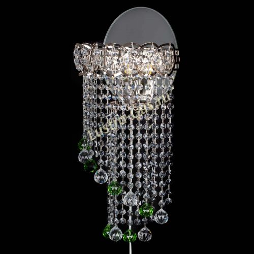 Бра Омега №1 зеленая в Подольске Гусь Хрустальный