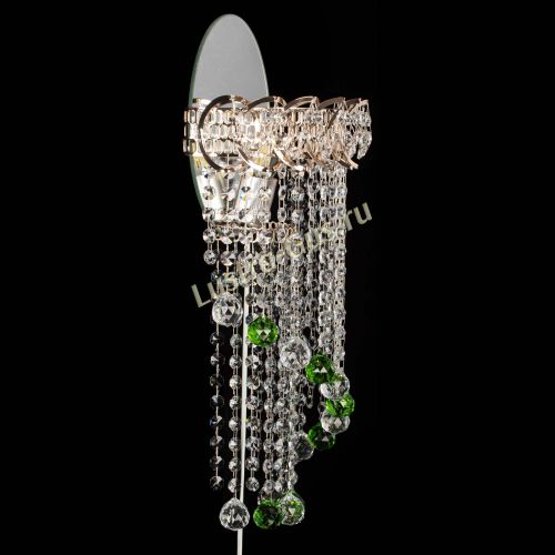 Бра Омега №1 зеленая в Подольске Гусь Хрустальный