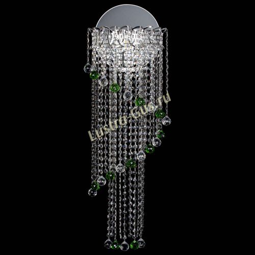 Бра Омега №3 зеленая в Подольске Гусь Хрустальный