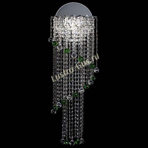 Бра Омега №3 зеленая в Подольске Гусь Хрустальный