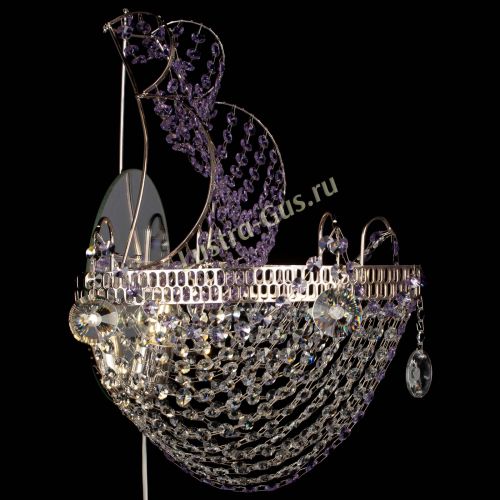 Бра Парусник №1 фиолетовая в Подольске Гусь Хрустальный