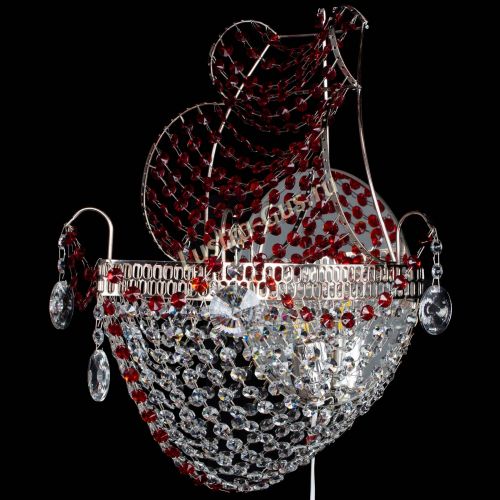 Бра Парусник №1 красная в Подольске Гусь Хрустальный