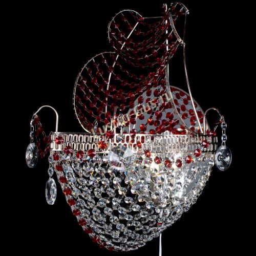 Бра Парусник №1 красная в Подольске Гусь Хрустальный