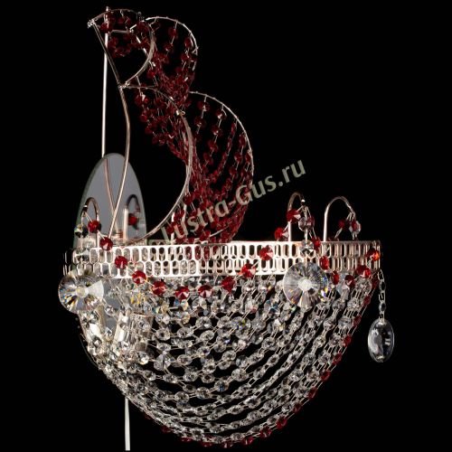 Бра Парусник №1 красная в Подольске Гусь Хрустальный