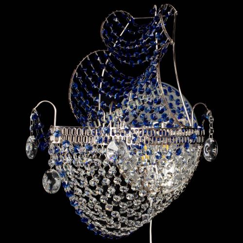 Бра Парусник №1 синяя в Подольске Гусь Хрустальный