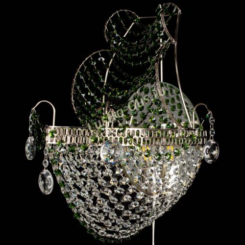 Бра Парусник №1 зеленая в Подольске Гусь Хрустальный