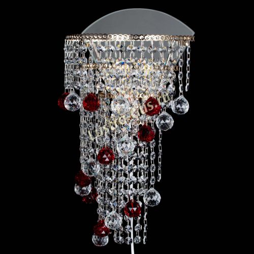 Бра Пирамида №3 красная в Подольске Гусь Хрустальный