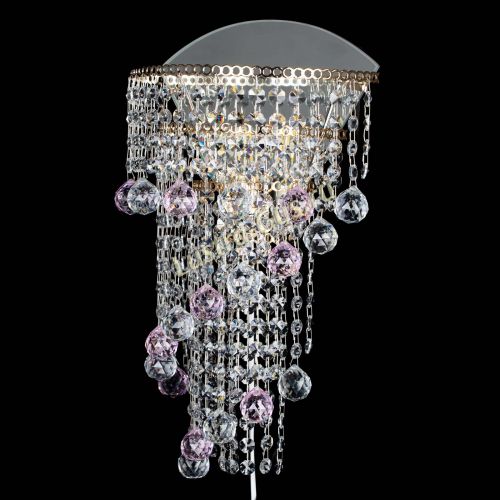 Бра Пирамида №3 розовая в Подольске Гусь Хрустальный