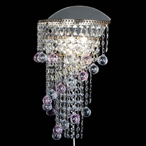 Бра Пирамида №3 розовая в Подольске Гусь Хрустальный