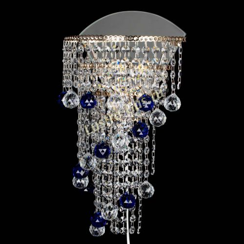 Бра Пирамида №3 синяя в Подольске Гусь Хрустальный