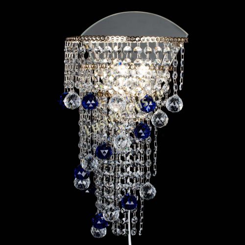 Бра Пирамида №3 синяя в Подольске Гусь Хрустальный