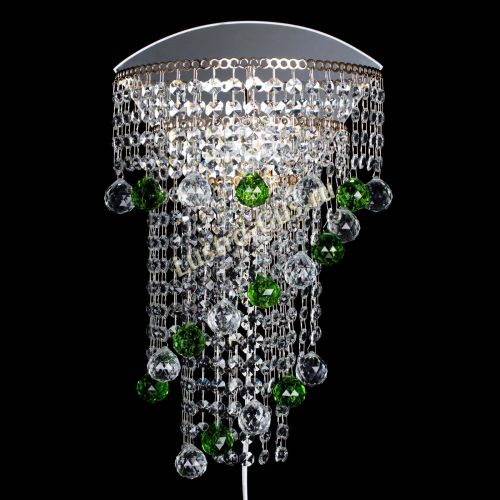 Бра Пирамида №3 зеленая в Подольске Гусь Хрустальный