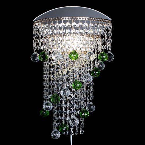 Бра Пирамида №3 зеленая в Подольске Гусь Хрустальный