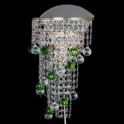 Бра Пирамида №3 зеленая в Подольске Гусь Хрустальный