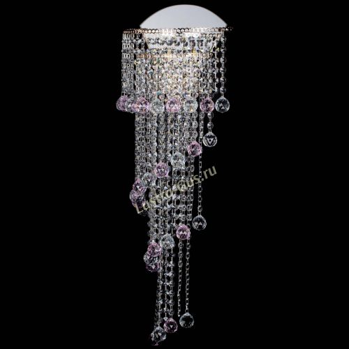 Бра Пирамида №6 розовая в Подольске Гусь Хрустальный