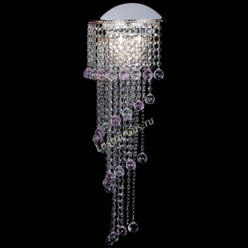 Бра Пирамида №6 розовая в Подольске Гусь Хрустальный