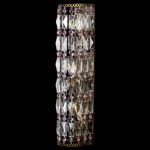 Бра Прямоугольник пластинка под бронзу Розовая в Подольске Гусь Хрустальный