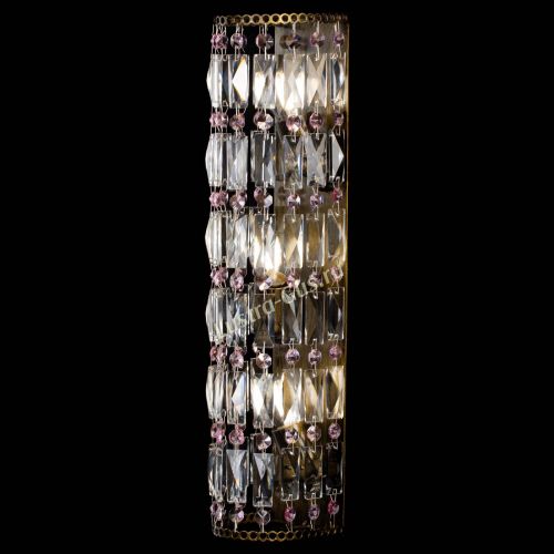 Бра Прямоугольник пластинка под бронзу Розовая в Подольске Гусь Хрустальный