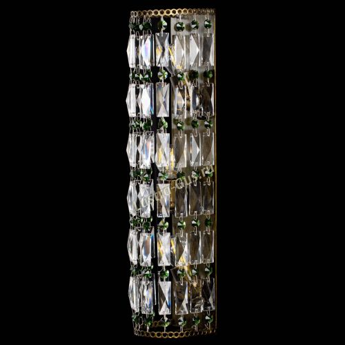 Бра Прямоугольник пластинка под бронзу Зеленая в Подольске Гусь Хрустальный