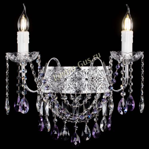 Бра Свеча Восток №2 фиолетовая в Подольске Гусь Хрустальный