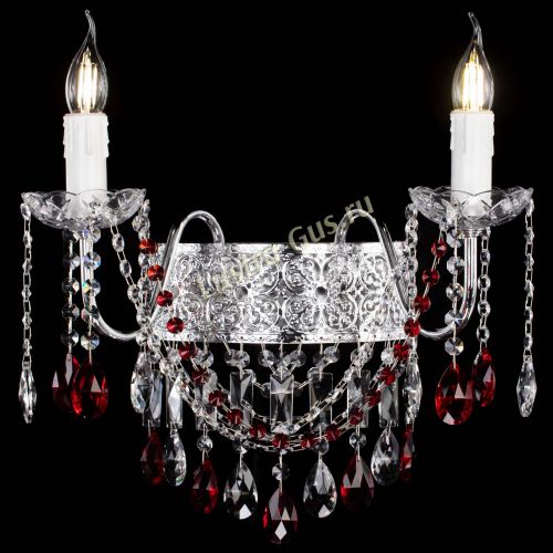 Бра Свеча Восток №2 красная в Подольске Гусь Хрустальный